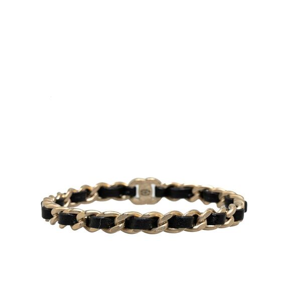 Pre Loved Chanel Gold Plated CC Turnlock Bangle Bracelet - Picture 3 of 5